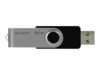 GOODRAM UTS2 64GB USB 2.0 USB stick Sort Sølv