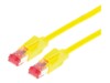 Draka Comteq S/FTP Patch cable Cat6, Yellow, 2m 2m Gul