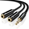 Ugreen 30620 Audiokabel Sort 0,15 m