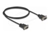 Delock Serial Cable RS-232 D-Sub9 male to male with narrow plug housing 1 m