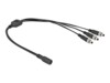 Delock Strøm-splitter 50cm Sort