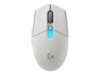 Logitech G G305 X SUPERLIGHT Optisk Trådløs Kablet Hvid
