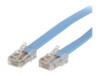 StarTech.com Cisco Console Rollover Cable - RJ45 - Network cable - RJ-45 (M) to RJ-45 (M) - 6 ft - molded, flat - blue - ROLLOVERMM6 1.8m Netværkskabel Blå