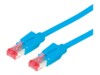 Draka Comteq S/FTP Patch cable Cat6, Blue, 3m 3m Blå