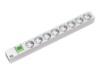 Bachmann Outlet strip 8-way 19'' Forlængerkabel til strøm 1,5m