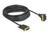 Delock DVI-kabel 5m Sort