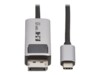 Eaton Tripp Lite Series USB-C to DisplayPort Active Adapter Cable M/M 8K 60Hz 4K 144Hz HDR 4:4:4 HDCP 2.3 Black 6ft Videoadapterkabel 1.83m Sort