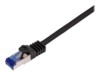 LogiLink Professional CAT 6a S/FTP 15m Patchkabel Sort RAL 9011