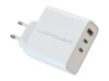 LC Power Adapter 65Watt 1xUSB-A 3.0 2xUSB-C