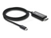 Delock Videoadapterkabel 2m Sort