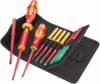 Kraftform Kompakt VDE 16 Torque extra slim 1 Tool Finder, 16-teilig (rot/gelb, inkl. Steckgriff, Drehmoment-Steckgriff, VDE-Wechselklingen)