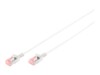 DIGITUS Slim CAT 6 U/FTP 1m Patchkabel Grå