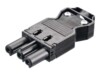 Bachmann Strøm GST18 (male) - Sort Strøm-konnektor