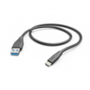 Hama 00201595 USB-A to USB-C 1,5m Sort