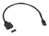 Inter-Tech RGB LED-adapter 20cm Sort