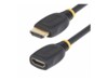 StarTech.com 6.6ft HDMI 2.0 Extension Cable, 4K 60Hz, M/F HDMI-forlængerkabel 2m Sort