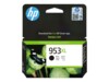 HP 953XL High Yield Black Original Sort 2000 sider Blæk