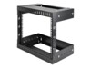 StarTech.com 8U 19' Wall Mount Network Rack - Adjustable Depth 12-20' Open Frame for Server Room /AV/Data/Computer Equipment w/Cage Nuts Rack Sort