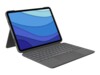 Logitech Combo Touch Tastatur og folio-kasse 16-niveau Kablet US International Apple 11-inch iPad Pro (1. generation, 2. generation, 3. generation)