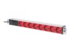 DIGITUS Professional DN-95410-R Stikdåse 8-stik 16A Rød 2m