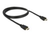 Delock HDMI-kabel med Ethernet 1m Sort