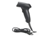 Manhattan Long Range CCD Handheld Barcode Scanner, USB, 500mm Scan Depth, Cable 1.5m, Max Ambient Light 10,000 lux (sunlight), Black, Three Year Warranty, Box Stregkodescanner