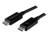 StarTech.com 1m (3.3ft) Thunderbolt 3 Cable, 20Gbps, 100W PD, 4K Video, Thunderbolt-Certified, Compatible w/ TB4/USB 3.2/DisplayPort Thunderbolt kabel 1m Sort
