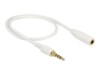 Delock Forlængerkabel til audio 50cm Hvid