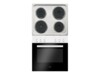 Amica Scandium Design EHE 932 000 W Ovn med komfur Til indbygning Elbordkomfur Hvid