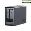 UGREEN DXP2800 16TB Seagate IronWolf NAS-Bundle NAS inkl. 2x 8TB Seagate IronWolf 3,5 Zoll SATA Festplatte