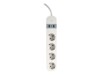 Gembird TSL-PS-S4U-01-W Smart strømstrip 4-stik 16A Hvid 1.5m