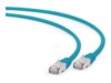 Cablexpert CAT 6a Kabel med afskærmning med folie og kobberfletning (SFTP 50cm Patchkabel Grøn