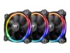 Thermaltake Riing 12 LED RGB Radiator Fan Sync Edition Fan 3-pack Sort 120 mm