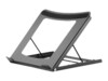 Manhattan Laptop and Tablet Stand, Adjustable (5 positions), Suitable for all tablets and laptops up to , Portable and Lightweight, Steel, Black, Lifetime Warranty Notebook/tabletstander 1-pack Sort