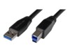 StarTech.com 30ft USB 3.0 USB-A to USB-B Cable - M/M - Active - USB Type-A to USB Type-B Cable - USB 3.1 Gen 1 (5 Gbps) Cable (USB3SAB10M) USB-kabel 10m Sort