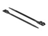 Delock Cable Tie with Double Locking 19cm Sort