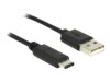 Delock USB-kabel 50cm Sort