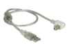 Delock USB-kabel 50cm Transparent
