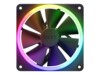 NZXT F Series F120 RGB DUO Fan 1-pack Sort 120 mm