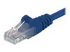 goobay CAT 6 Ikke afskærmet parsnoet (UTP) 50cm Netværkskabel Blå