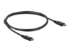 Delock USB Type-C kabel 80cm Sort