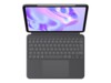 Logitech Combo Touch Tastatur og folio-kasse Saks Ja Kablet Fransk