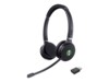 Yealink WH62 Dual Portable Trådløs Høretelefoner Sort Sølv