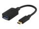 DELTACO USBC-1204 USB-C adapter 15cm Sort