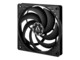 ARCTIC P12 Slim PWM PST Fan 1-pack Sort 120 mm