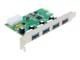 DeLock PCI Express Card > 4 x external USB 3.0 USB-adapter PCI Express 2.0 x1 5Gbps