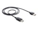 Delock EASY-USB USB forlængerkabel 1m Sort