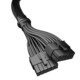 be quiet! 12 pin PCI Express-kraft (female) - 12VHPWR (female) Sort 60cm Strømkabel