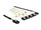 DeLOCK Seriel ATA/SAS-kabel Sort 50cm