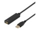 DELTACO USB2-EX7M USB forlængerkabel 7m Sort